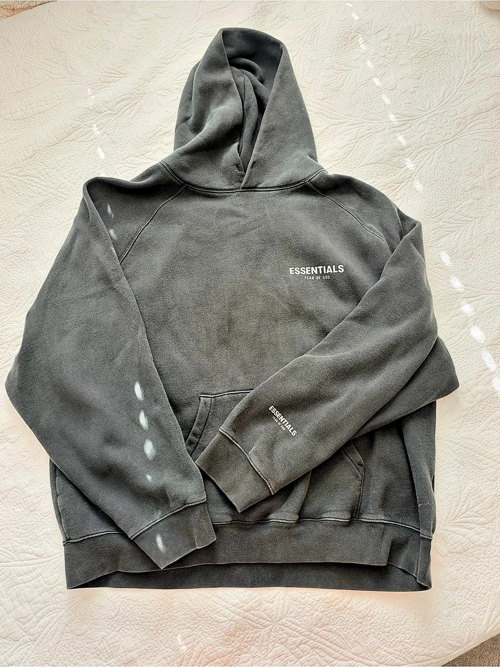 Fear of God Essentials Hoodie Charcoal Pullover Gray XXL